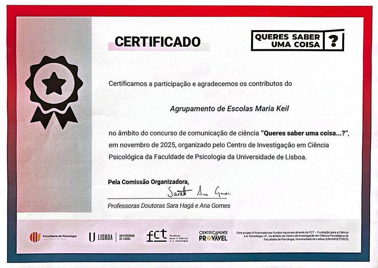 Concurso de comunicação de ciência “Queres saber uma coisa…?”